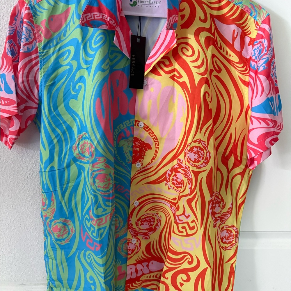 Versace Colorful Men's Shirt